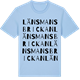 Blue Soul t-shirt med Länsmansbrickan ordlek t-shirt