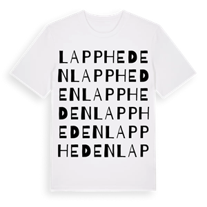 Lappheden ordlek t-shirt – ekologisk bomull t-shirt från Pinshirt