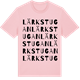 Pink Cotton t-shirt med Lärkstugan ordlek t-shirt