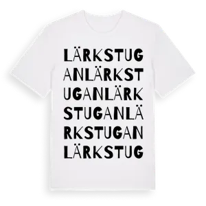 Lärkstugan ordlek t-shirt – ekologisk bomull t-shirt från Pinshirt
