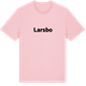 Pink Cotton t-shirt med Larsbo fetstil t-shirt