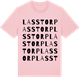 Pink Cotton t-shirt med Lasstorp ordlek t-shirt