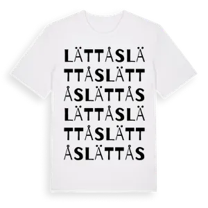 Lättås ordlek t-shirt – ekologisk bomull t-shirt från Pinshirt