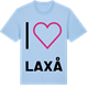 Blue Soul t-shirt med Jag älskar Laxå t-shirt stort tryck