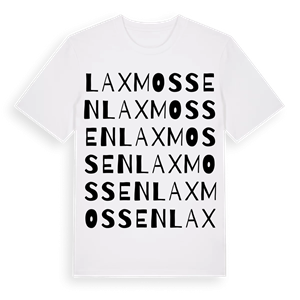 Laxmossen ordlek t-shirt – ekologisk bomull t-shirt från Pinshirt