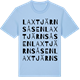 Blue Soul t-shirt med Laxtjärnsåsen ordlek t-shirt