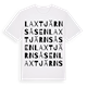 Laxtjärnsåsen ordlek t-shirt