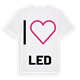 Jag älskar Led t-shirt stort tryck