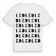 Led ordlek t-shirt