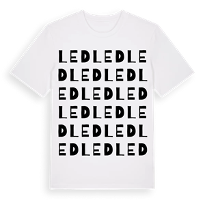 Led ordlek t-shirt – ekologisk bomull t-shirt från Pinshirt