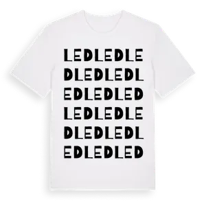 Led ordlek t-shirt – ekologisk bomull t-shirt från Pinshirt