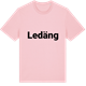 Pink Cotton t-shirt med Ledäng fetstil t-shirt