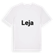 White t-shirt med Leja fetstil t-shirt