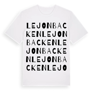 Lejonbacken ordlek t-shirt – ekologisk bomull t-shirt från Pinshirt