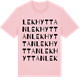 Pink Cotton t-shirt med Lekhyttan ordlek t-shirt