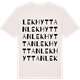 Vintage White t-shirt med Lekhyttan ordlek t-shirt