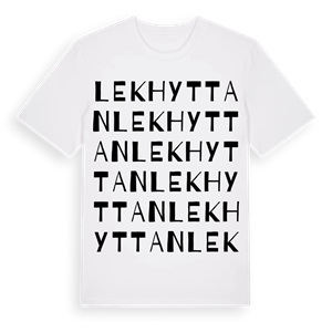 Lekhyttan ordlek t-shirt – ekologisk bomull t-shirt från Pinshirt