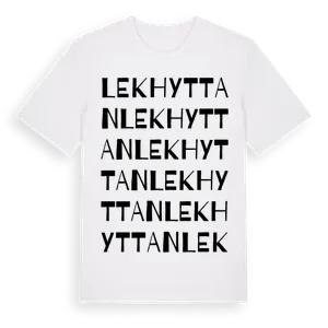 Lekhyttan ordlek t-shirt – ekologisk bomull t-shirt från Pinshirt