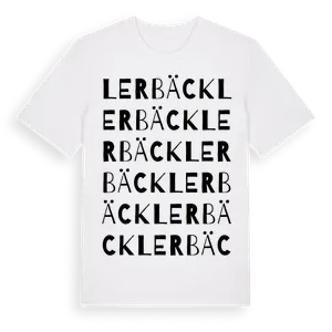 Lerbäck ordlek t-shirt – ekologisk bomull t-shirt från Pinshirt