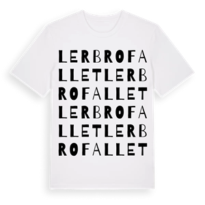 Lerbrofallet ordlek t-shirt – ekologisk bomull t-shirt från Pinshirt