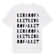 White t-shirt med Lerbrofallet ordlek t-shirt