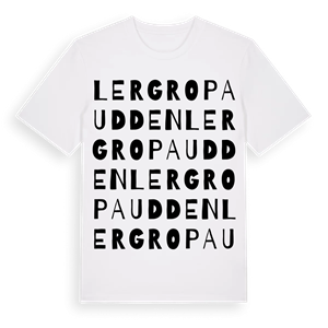 Lergropaudden ordlek t-shirt – ekologisk bomull t-shirt från Pinshirt