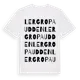 White t-shirt med Lergropaudden ordlek t-shirt