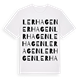White t-shirt med Lerhagen ordlek t-shirt