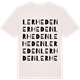 Vintage White t-shirt med Lerheden ordlek t-shirt