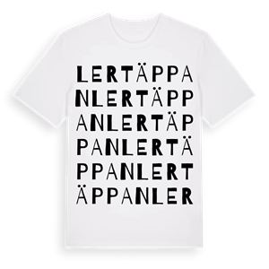 Lertäppan ordlek t-shirt – ekologisk bomull t-shirt från Pinshirt