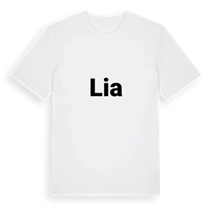 Lia fetstil t-shirt – ekologisk bomull t-shirt från Pinshirt