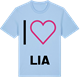 Blue Soul t-shirt med Jag älskar Lia t-shirt stort tryck
