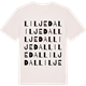 Vintage White t-shirt med Liljedal ordlek t-shirt
