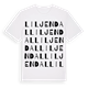 White t-shirt med Liljendal ordlek t-shirt