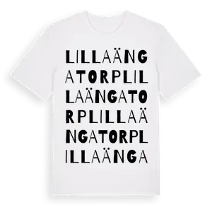 Lilla Ängatorp ordlek t-shirt – ekologisk bomull t-shirt från Pinshirt