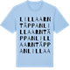 Blue Soul t-shirt med Lilla Arntäppan ordlek t-shirt