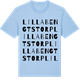 Blue Soul t-shirt med Lilla Bengtstorp ordlek t-shirt