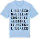 Blue Soul t-shirt med Lilla Berga ordlek t-shirt
