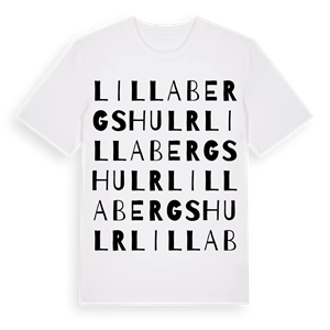 Lilla Bergshulr ordlek t-shirt – ekologisk bomull t-shirt från Pinshirt
