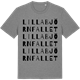 Mid Heather Gray t-shirt med Lilla Björnfallet ordlek t-shirt