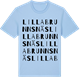 Blue Soul t-shirt med Lilla Brunnsnäs ordlek t-shirt