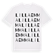 White t-shirt med Lilla Emma ordlek t-shirt