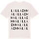 Vintage White t-shirt med Lilla Emma ordlek t-shirt