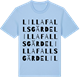 Blue Soul t-shirt med Lilla Fallsgärde ordlek t-shirt