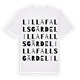 Lilla Fallsgärde ordlek t-shirt