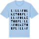 Blue Soul t-shirt med Lilla Folketorp ordlek t-shirt
