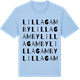 Blue Soul t-shirt med Lilla Gamby ordlek t-shirt