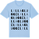 Blue Soul t-shirt med Lilla Glugge ordlek t-shirt