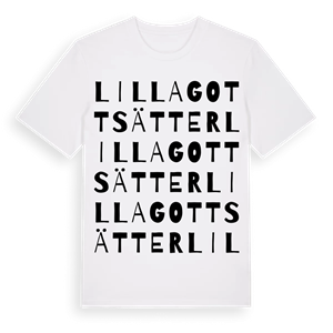 Lilla Gottsätter ordlek t-shirt – ekologisk bomull t-shirt från Pinshirt