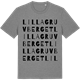 Mid Heather Gray t-shirt med Lilla Gruvberget ordlek t-shirt